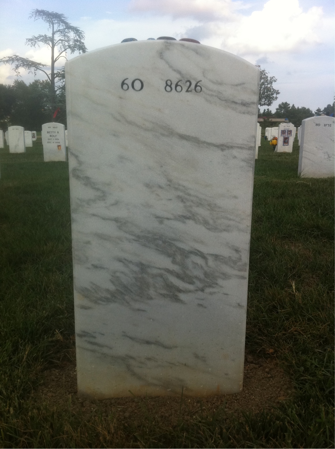 Back of headstone — William Beardsley