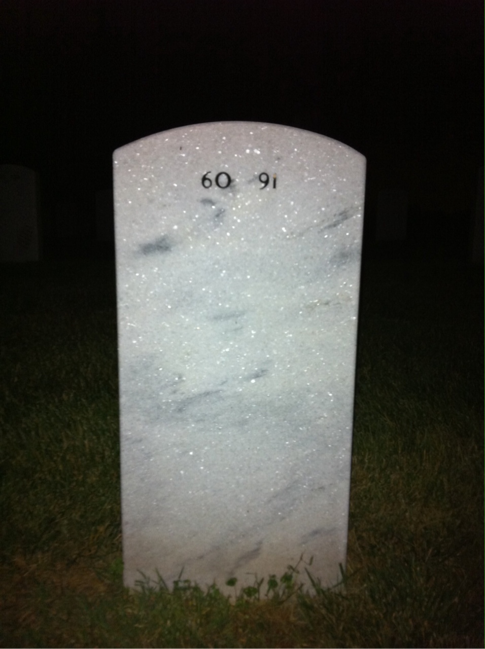 Back of headstone — Frank Gliottone