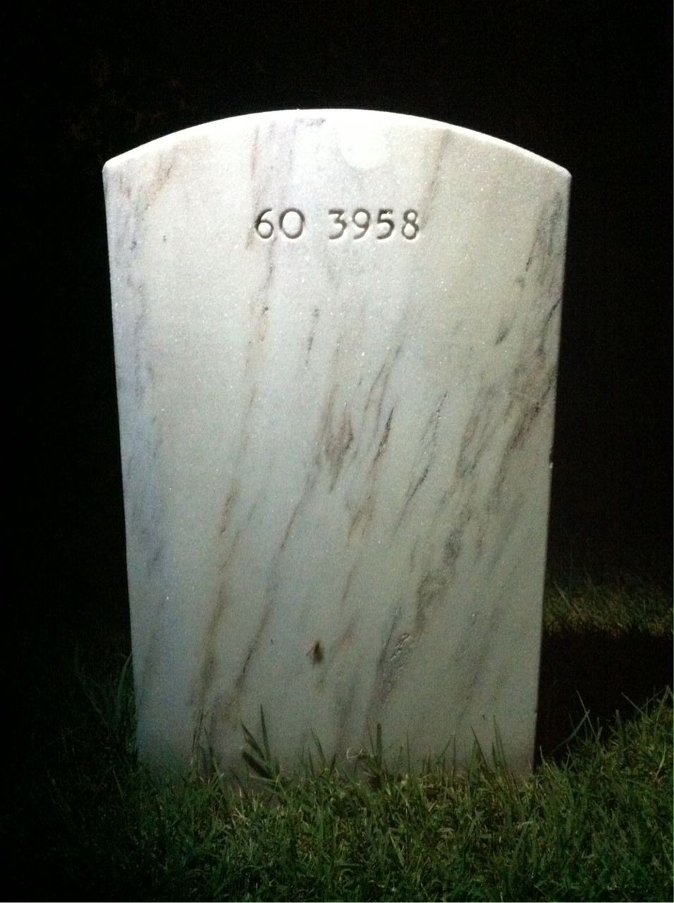 Back of headstone — Thomas L Graham