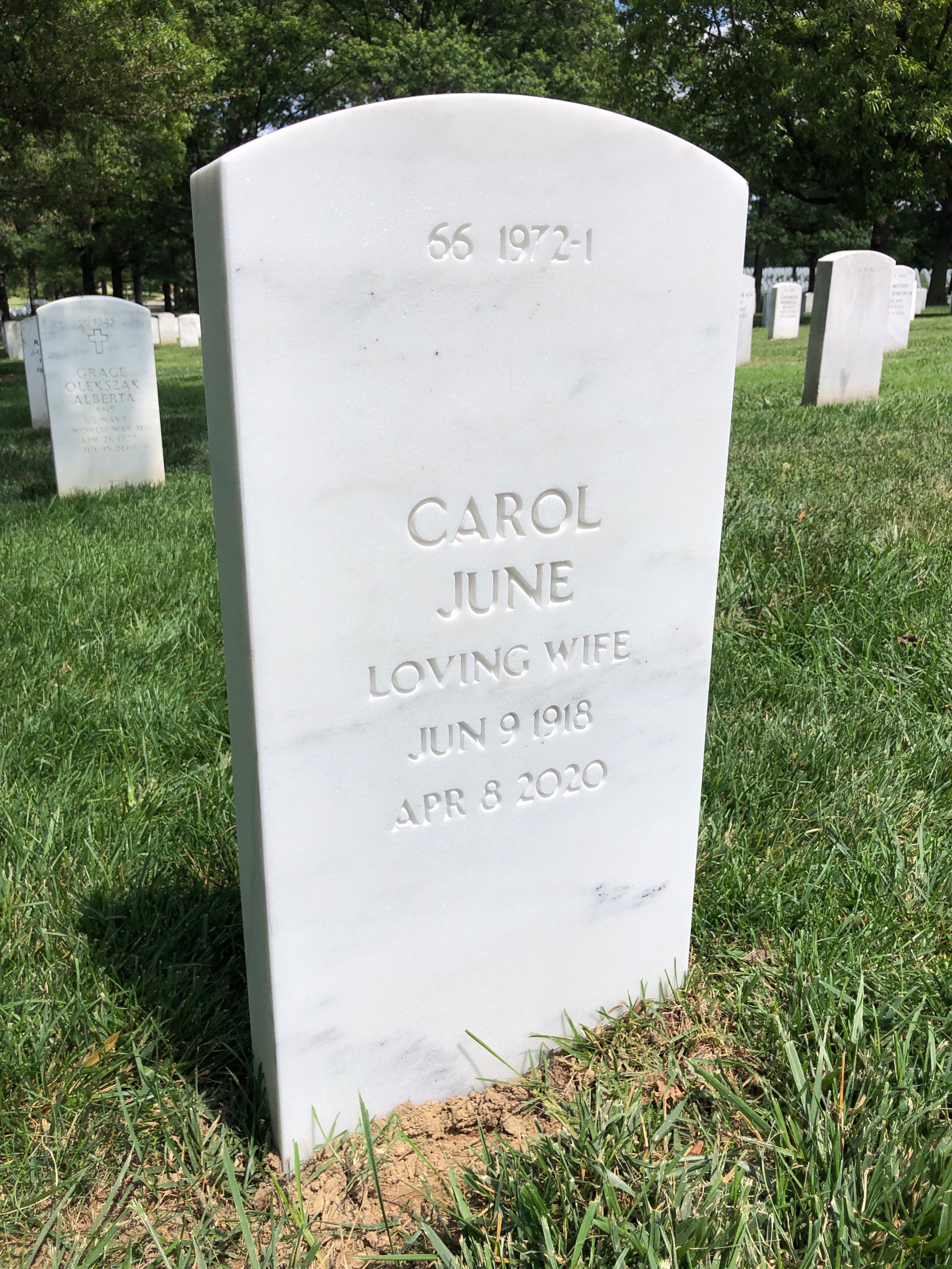 Back of headstone — Claude Scruggs
