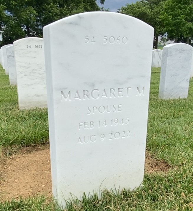 Back of headstone — Galen Radke