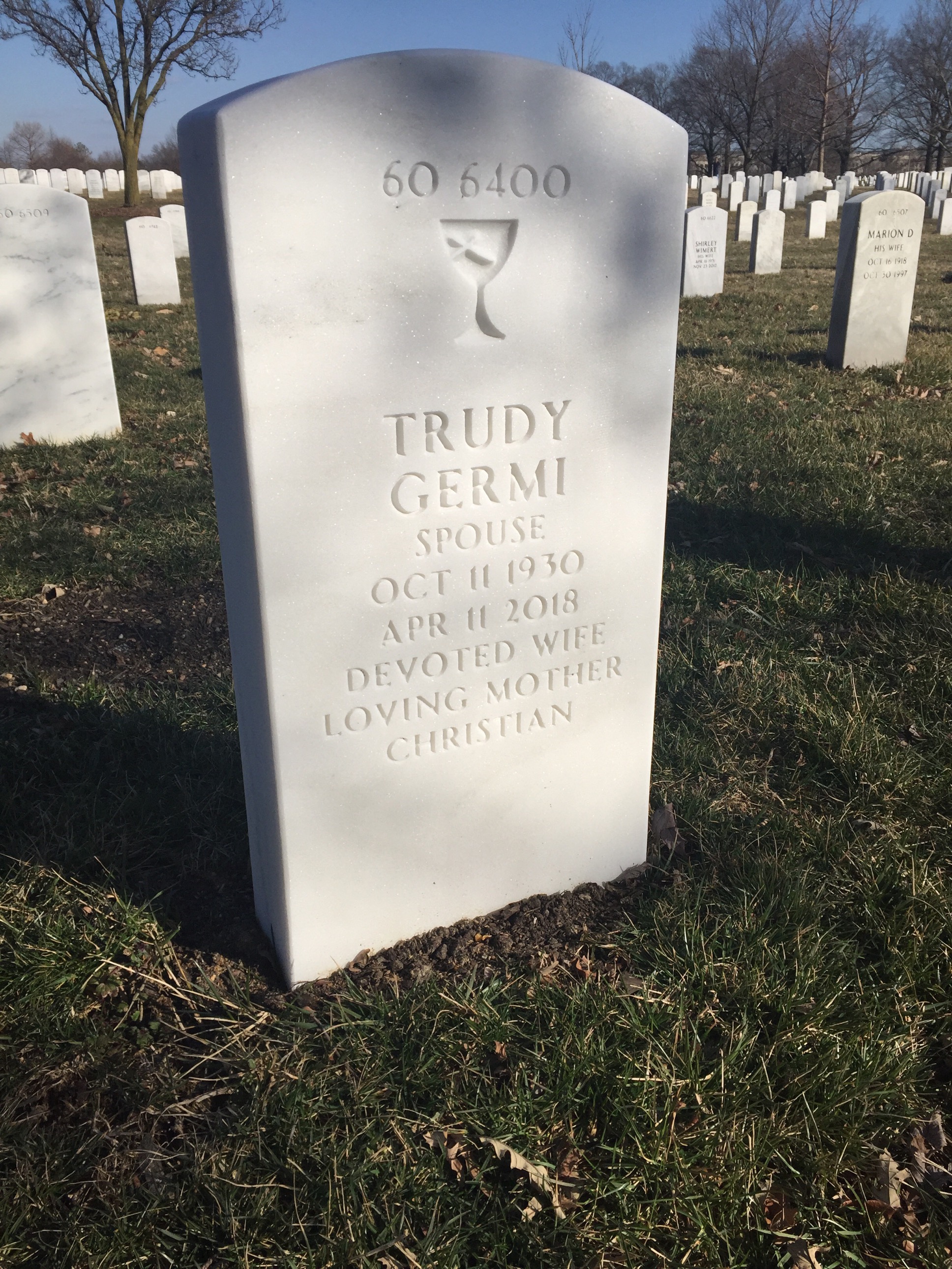 Back of headstone — Carl Seiberlich