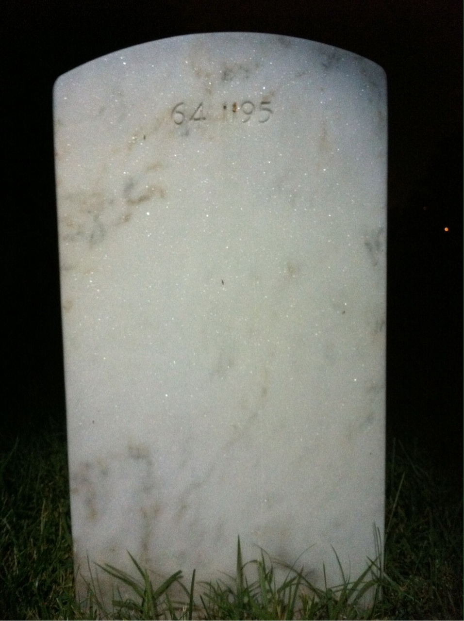 Back of headstone — Colleen Minck