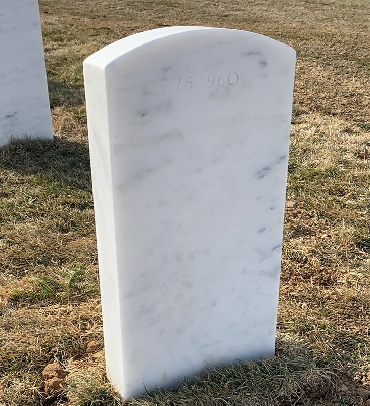 Back of headstone — Donald Eugene Phipps