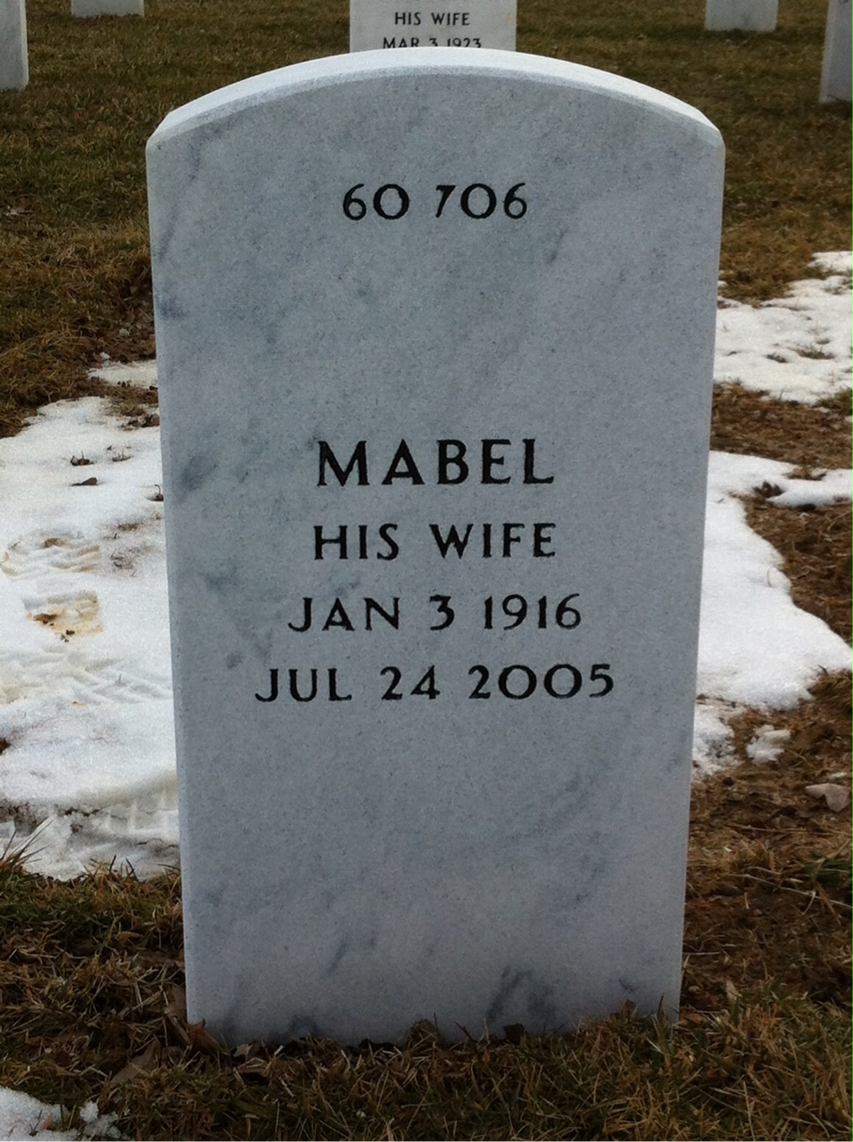 Back of headstone — Ivan Lebiszczak