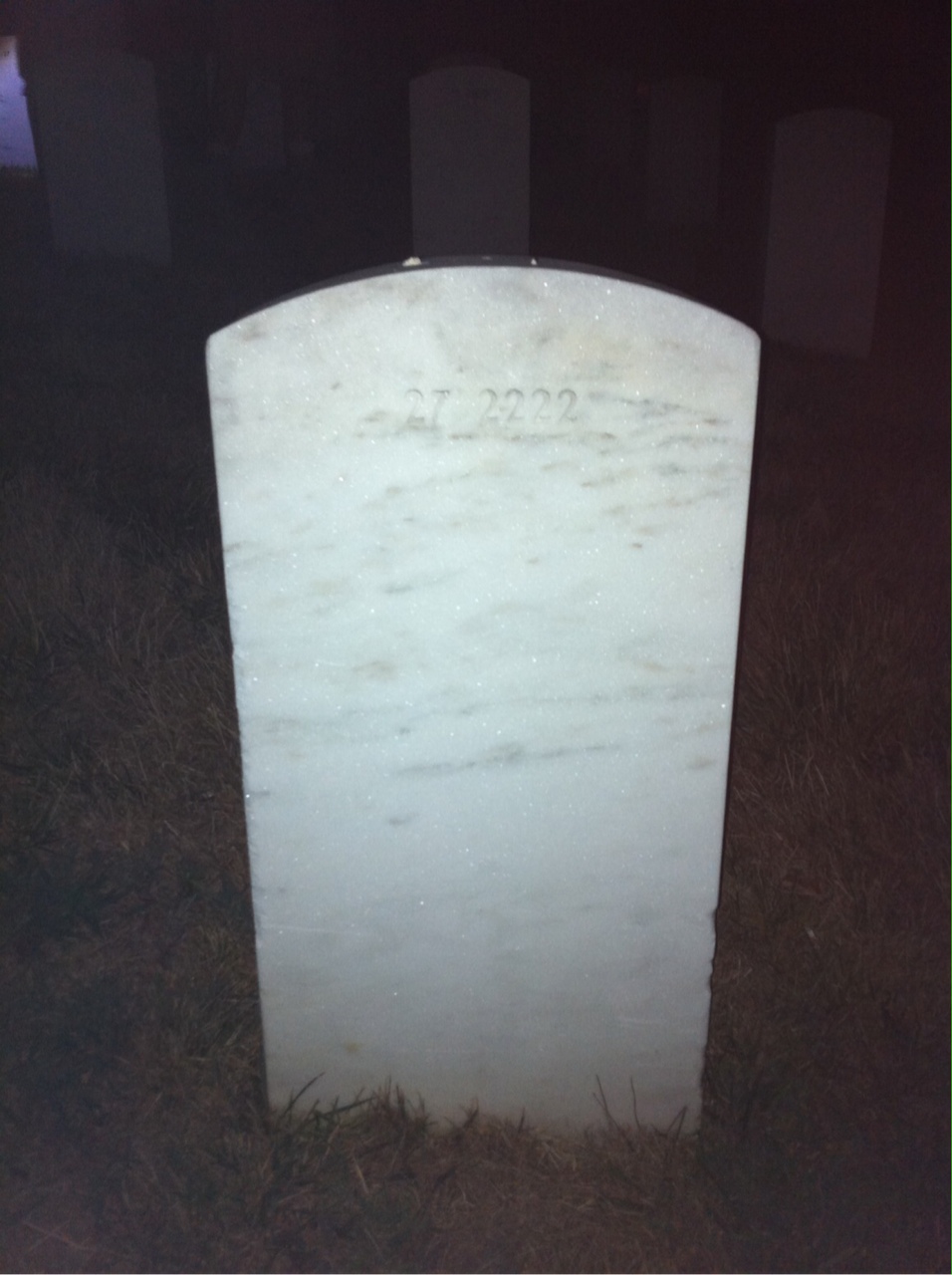 Back of headstone — Lucy Armstead