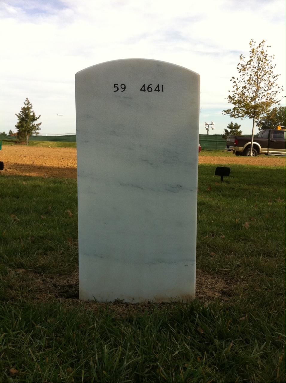 Back of headstone — Merlin Andersen