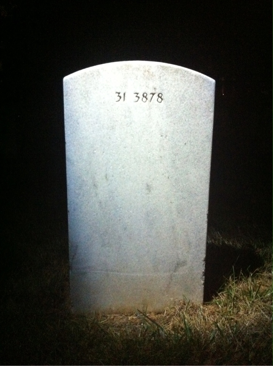 Back of headstone — Helen Monnett