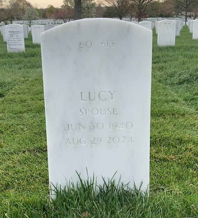 Back of headstone — George Orfalea