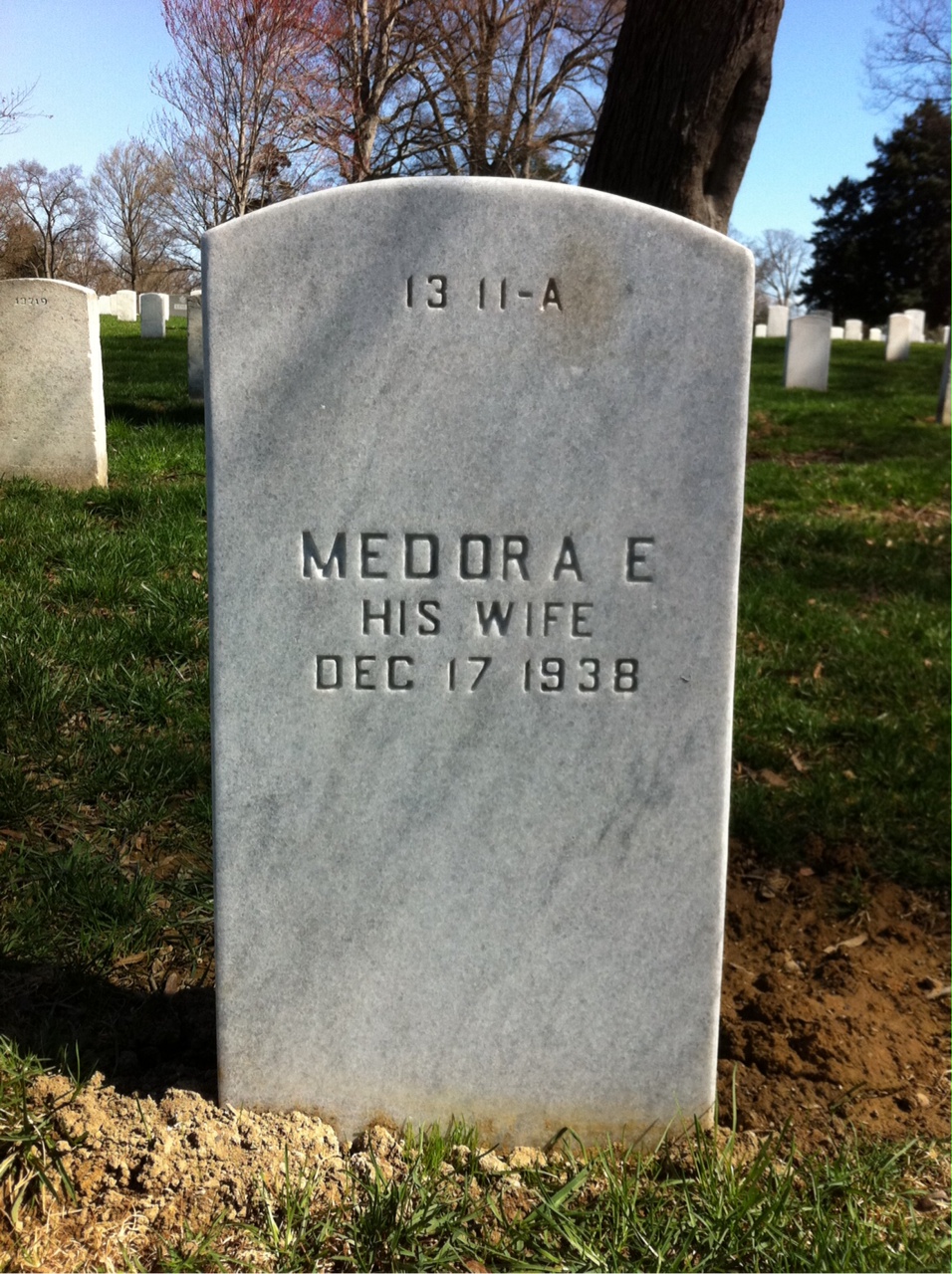 Back of headstone — John Bailey