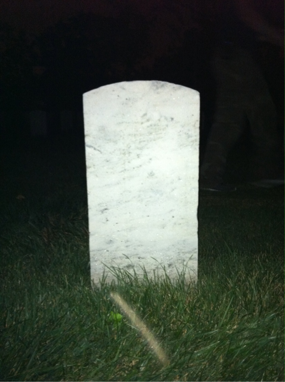 Back of headstone — Moses Bogart