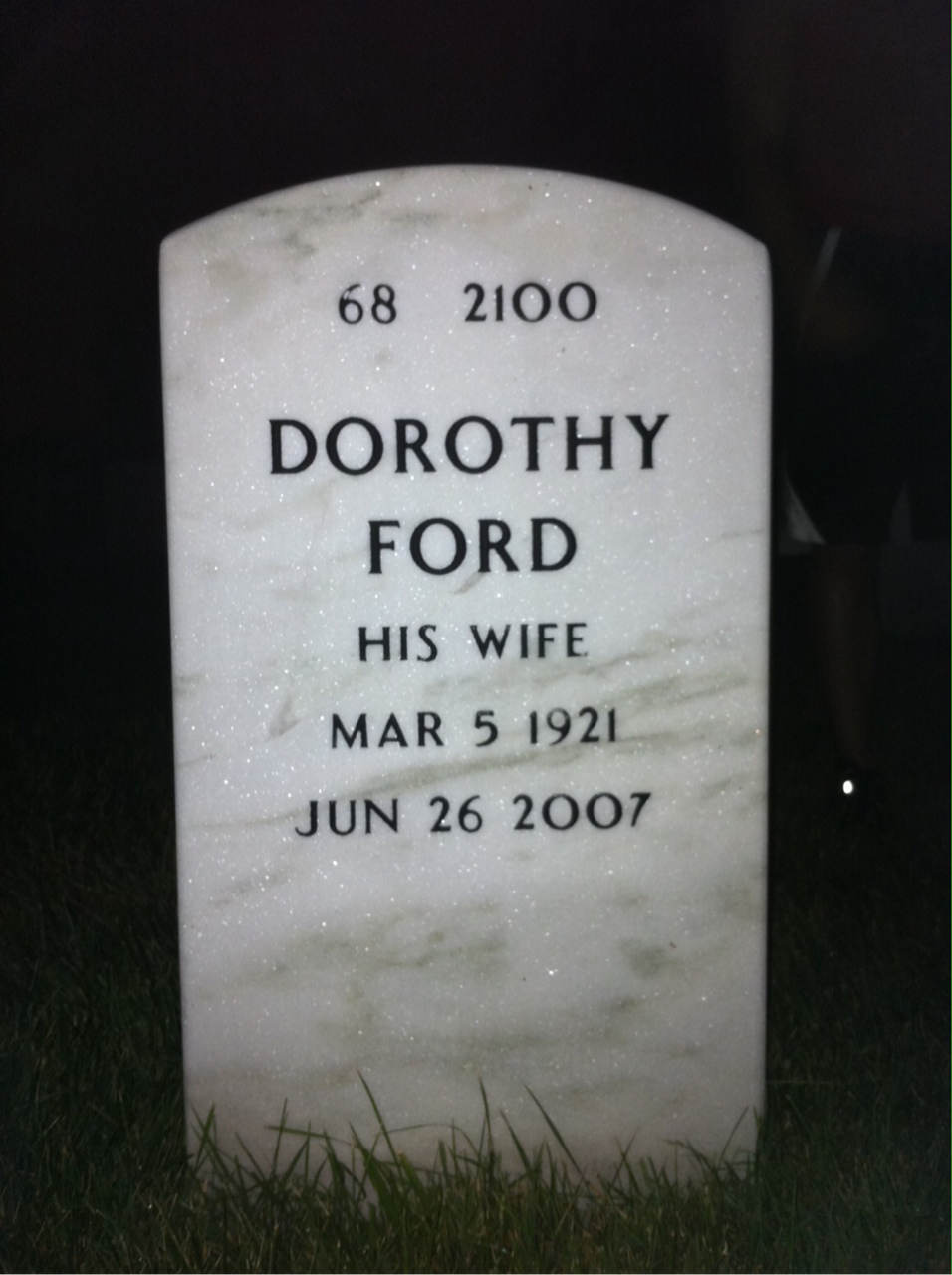 Back of headstone — Russell Manzolillo