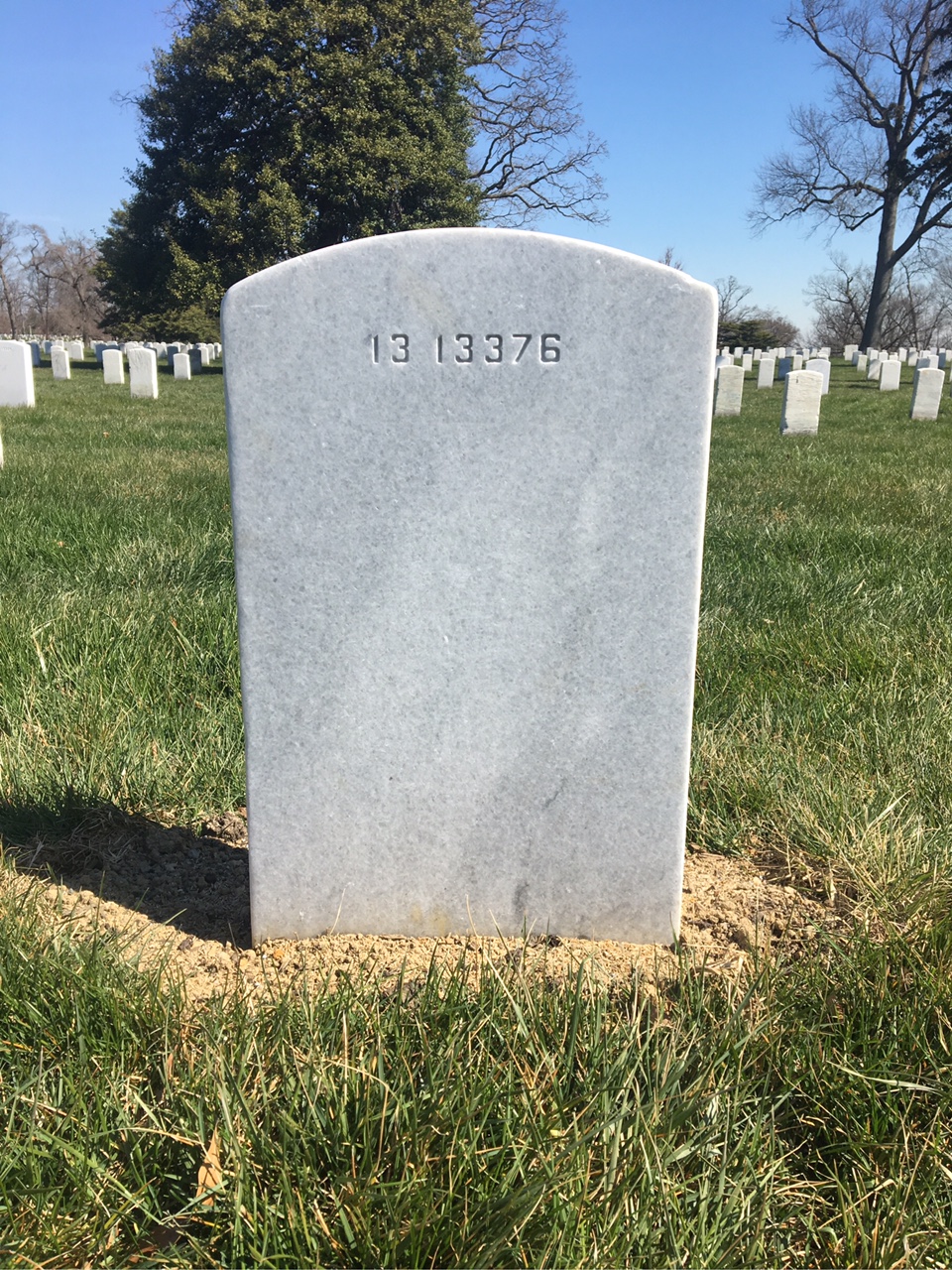 Back of headstone — Joseph Barrass