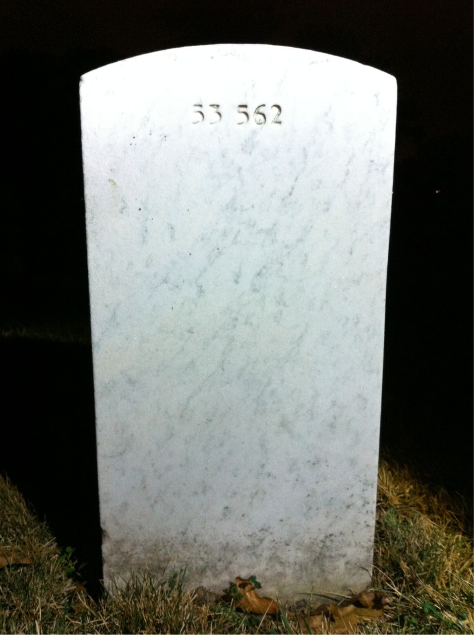 Back of headstone — Dolores Adams