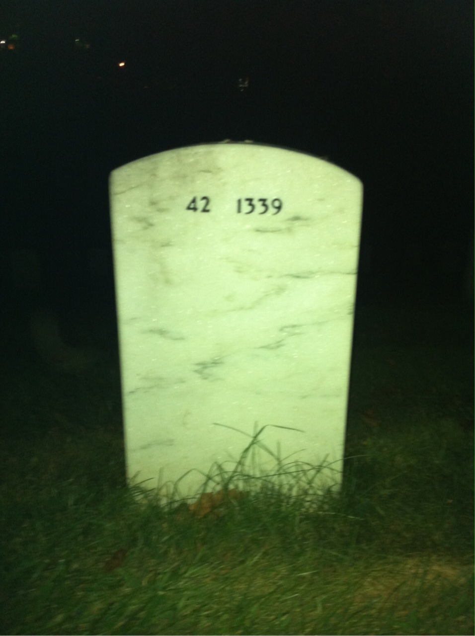 Back of headstone — John Carpenter
