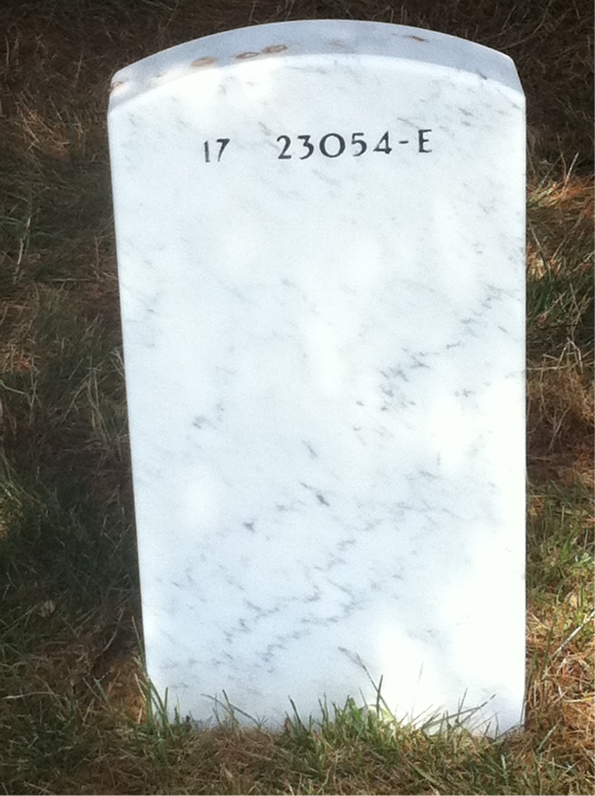 Back of headstone — Edward Mckenna