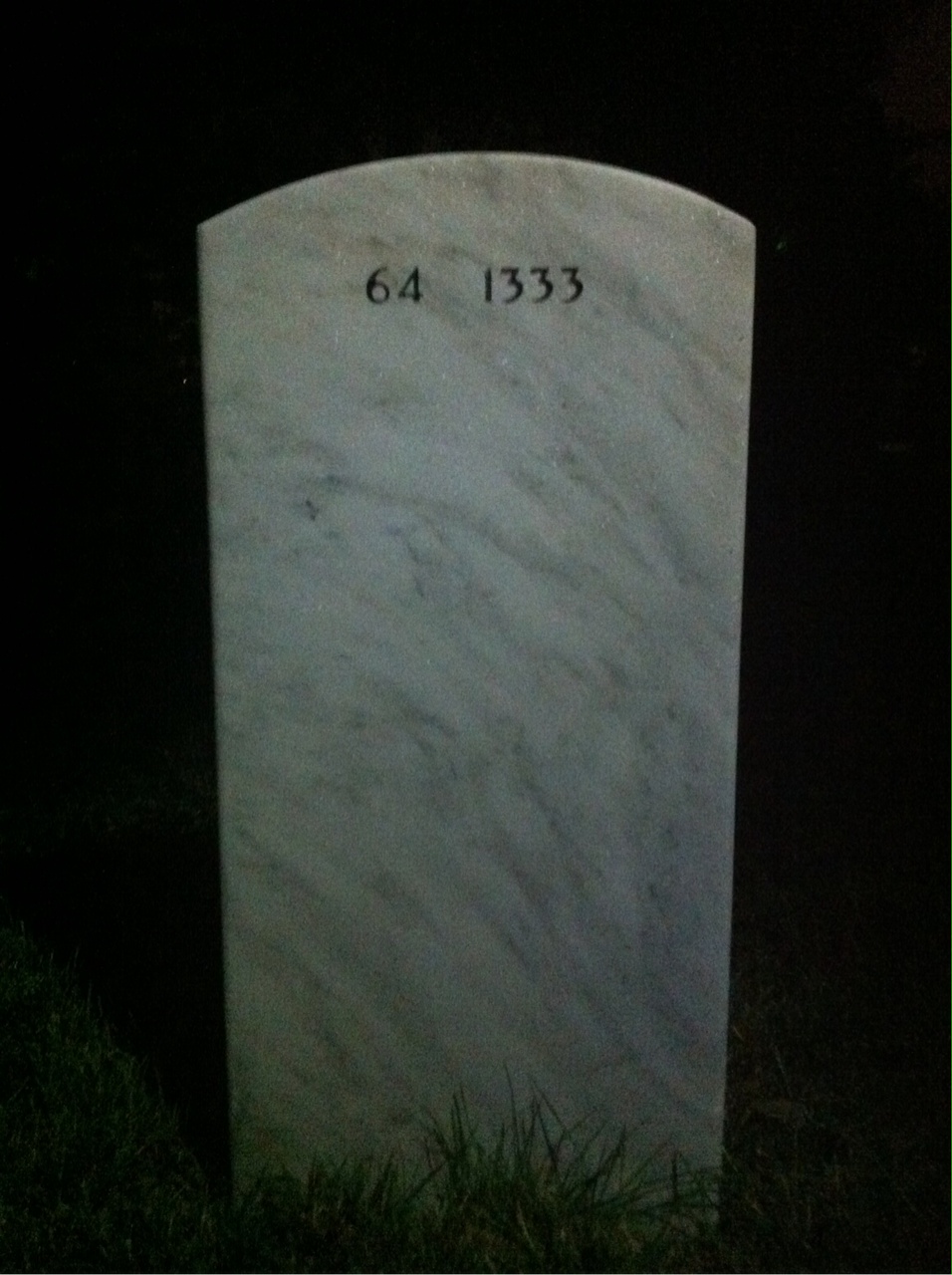 Back of headstone — Arlen Jagels