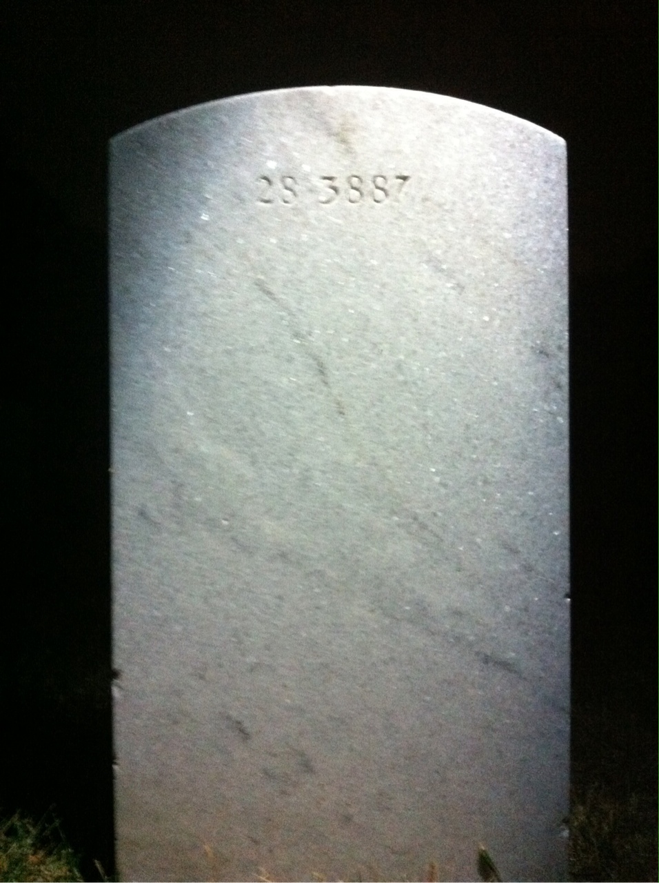 Back of headstone — Margaret Molloy