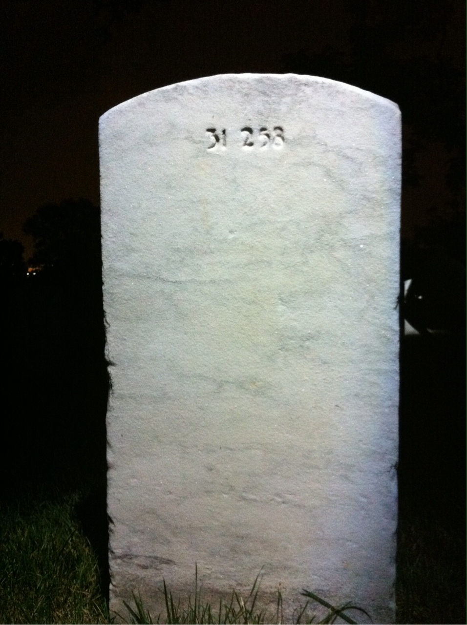 Back of headstone — Walter J Mahoney