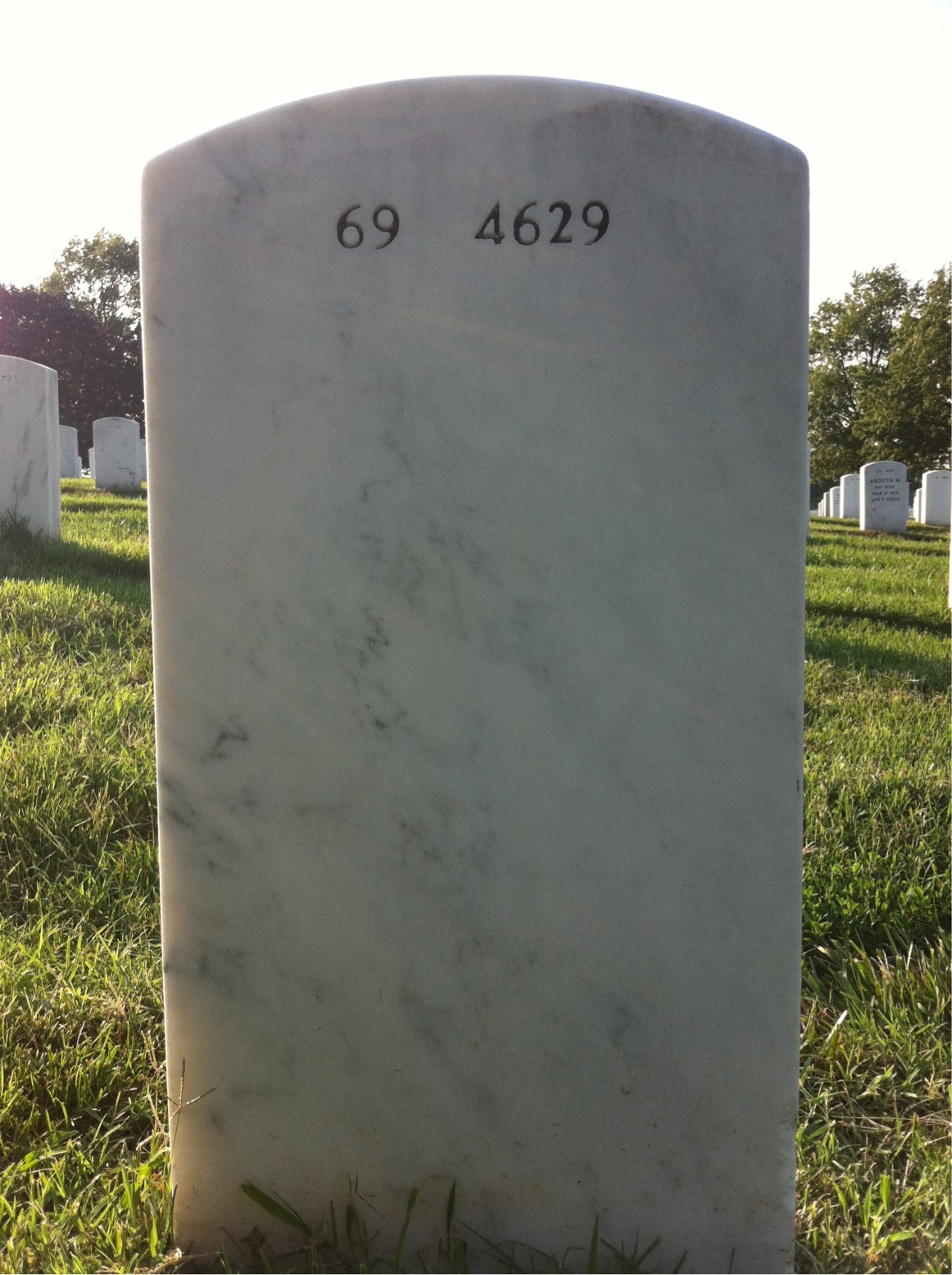 Back of headstone — Louis Kelly
