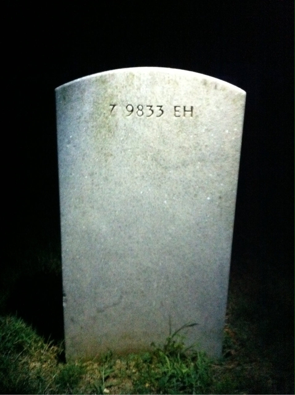Back of headstone — Percy Andrews
