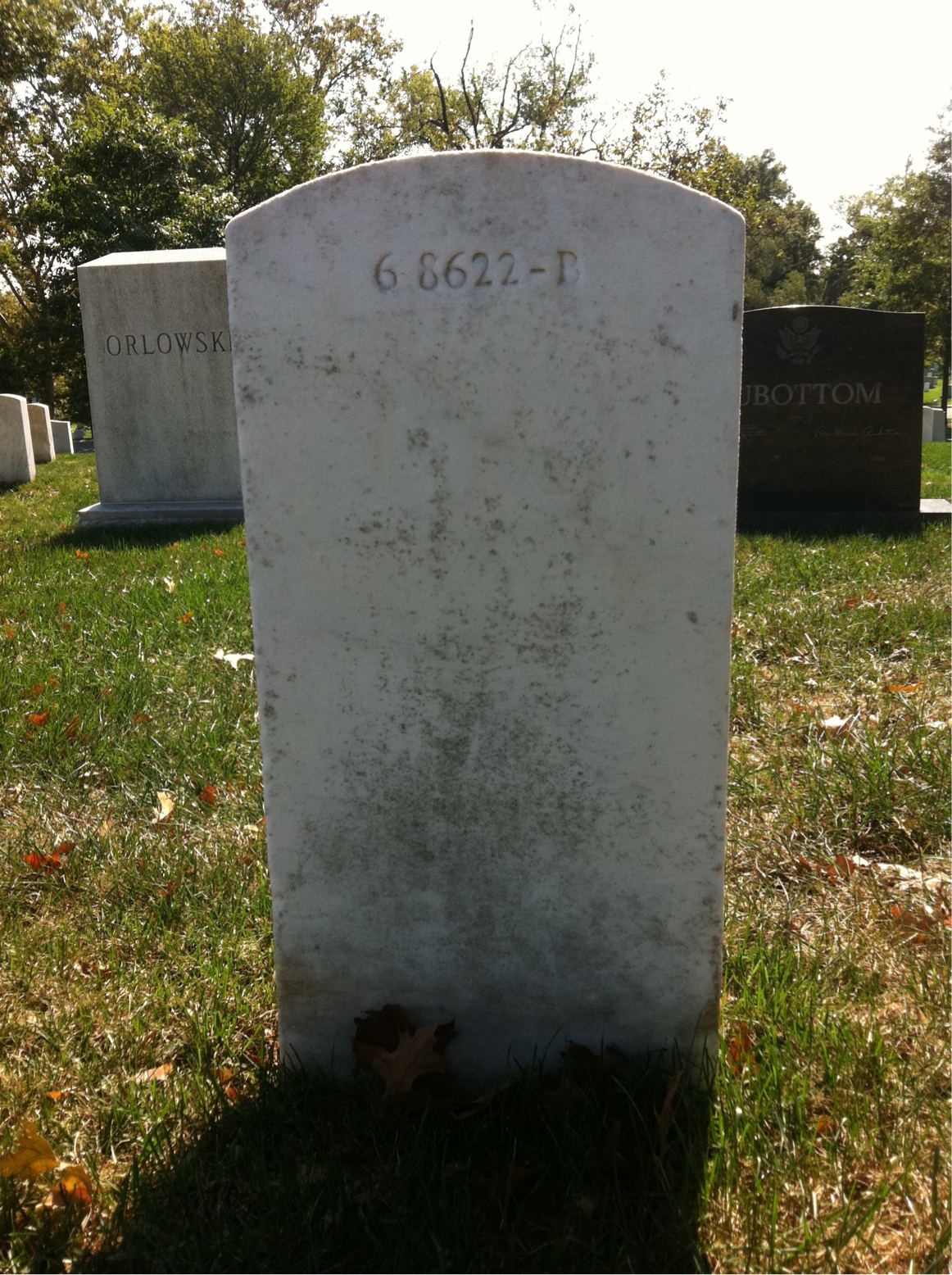Back of headstone — William Morrison