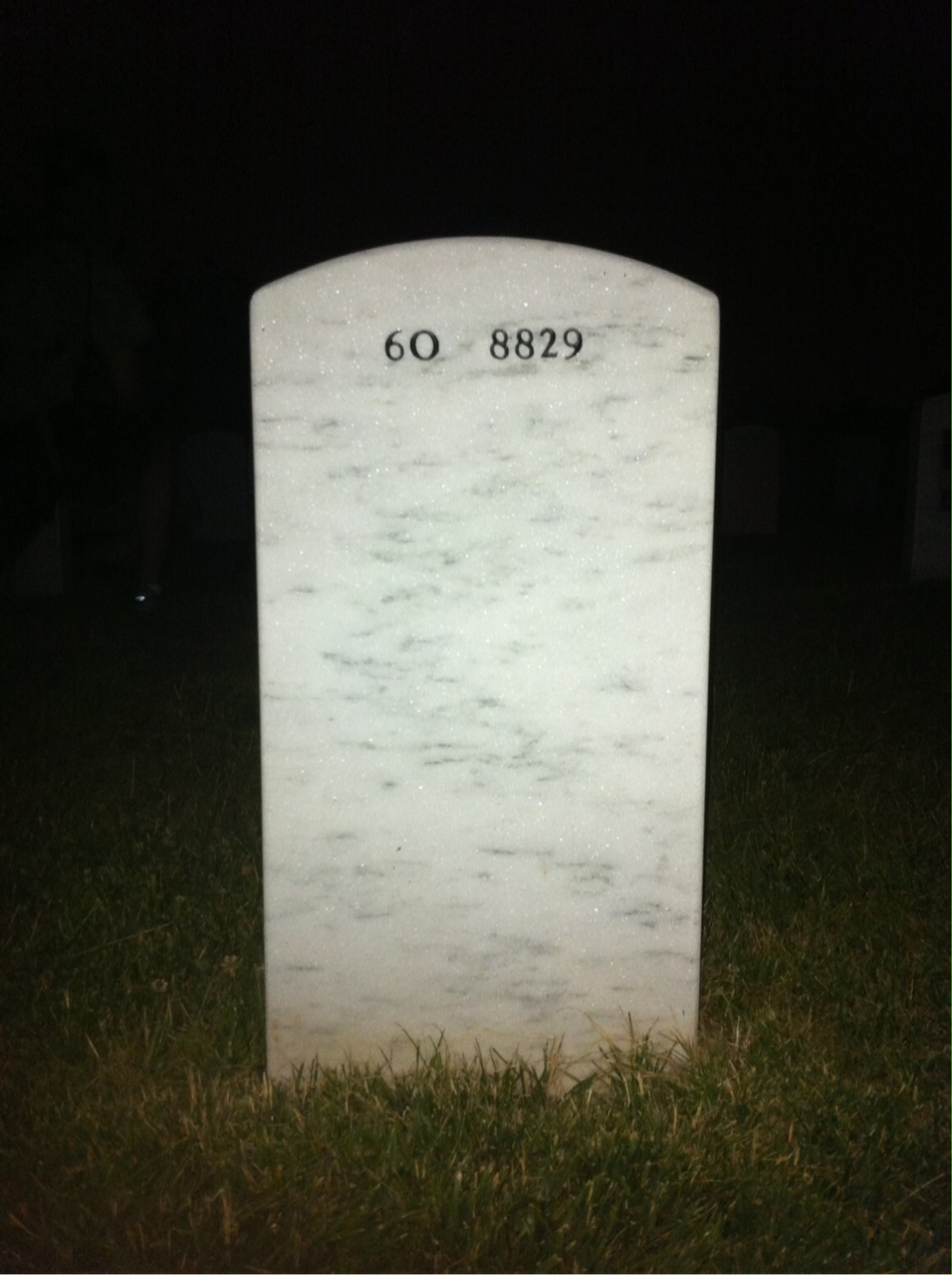 Back of headstone — Booker Madden