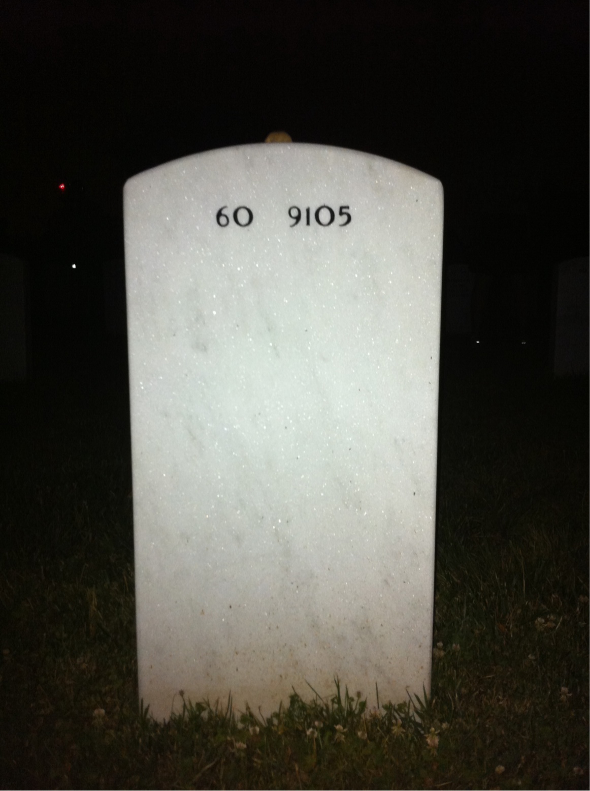 Back of headstone — Robert Meese