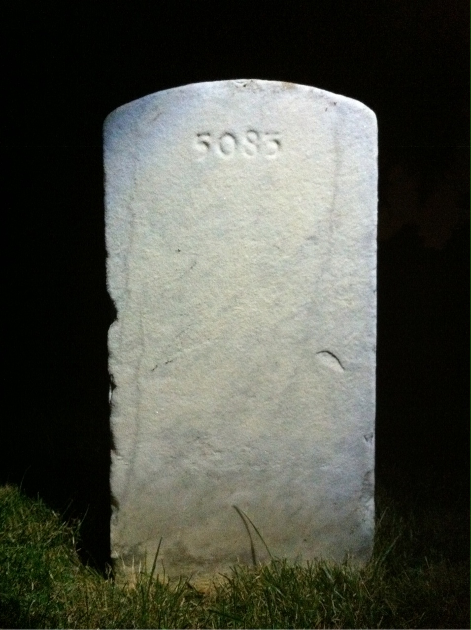 Back of headstone — Michael Bozenik