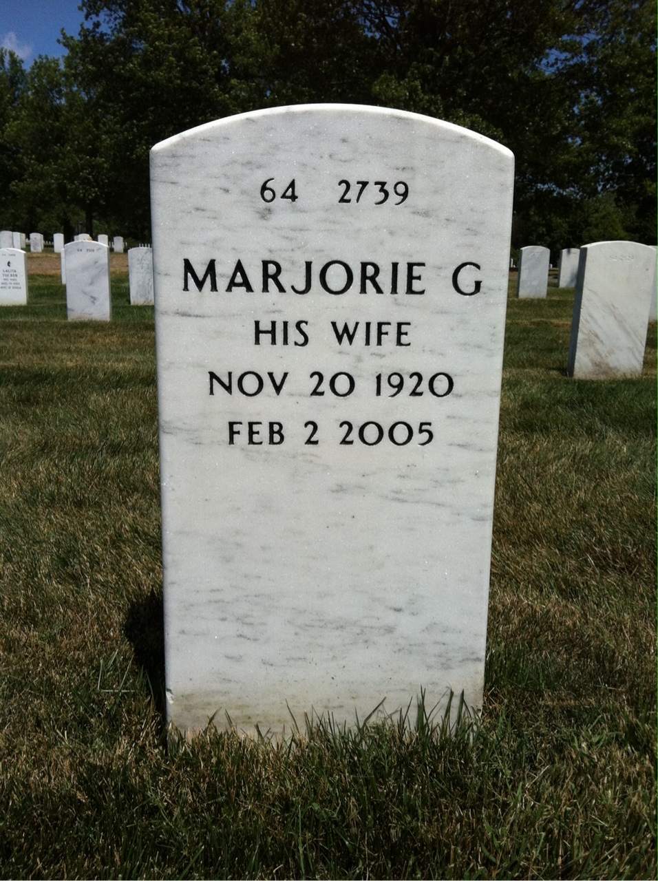 Back of headstone — Robert Summerall
