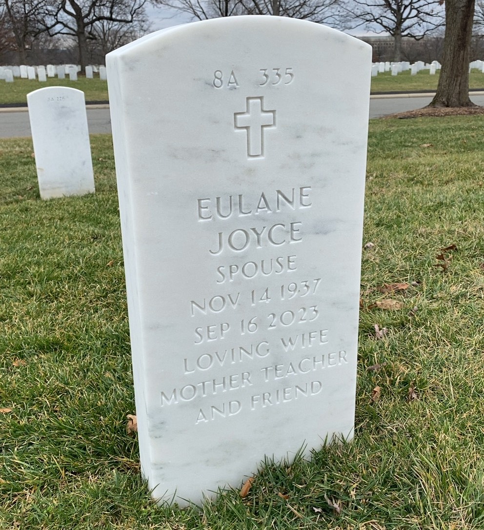 Back of headstone — Farris Dean Rose