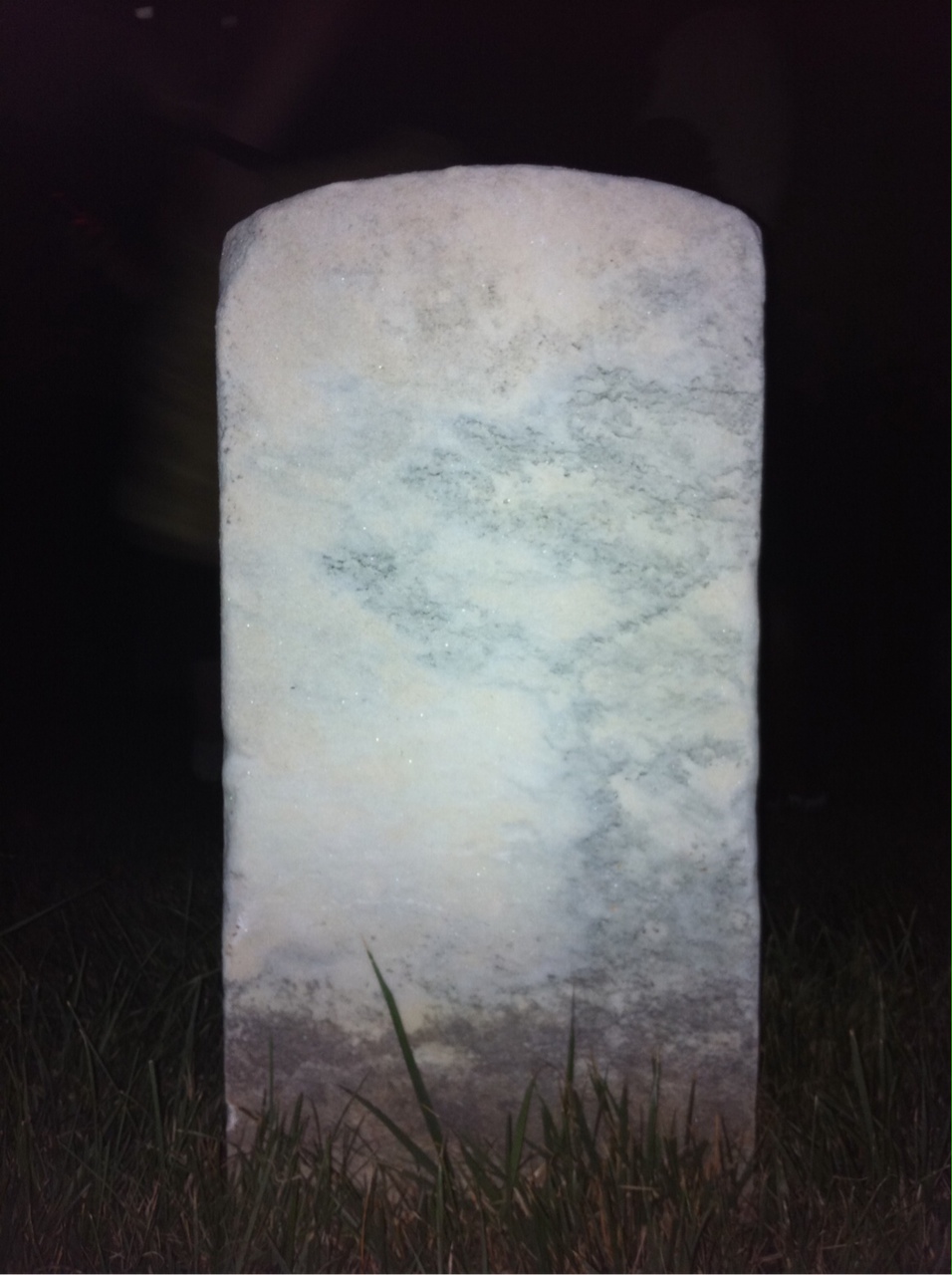 Back of headstone — George Amos
