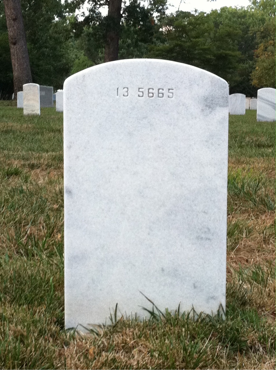Back of headstone — Albert Mckenzie