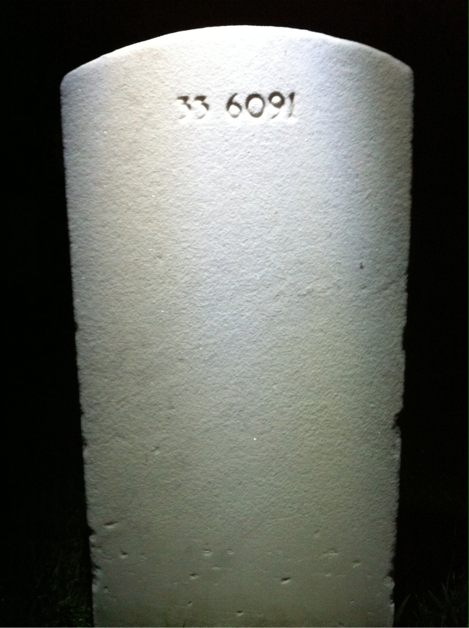 Back of headstone — Ardle Murphy