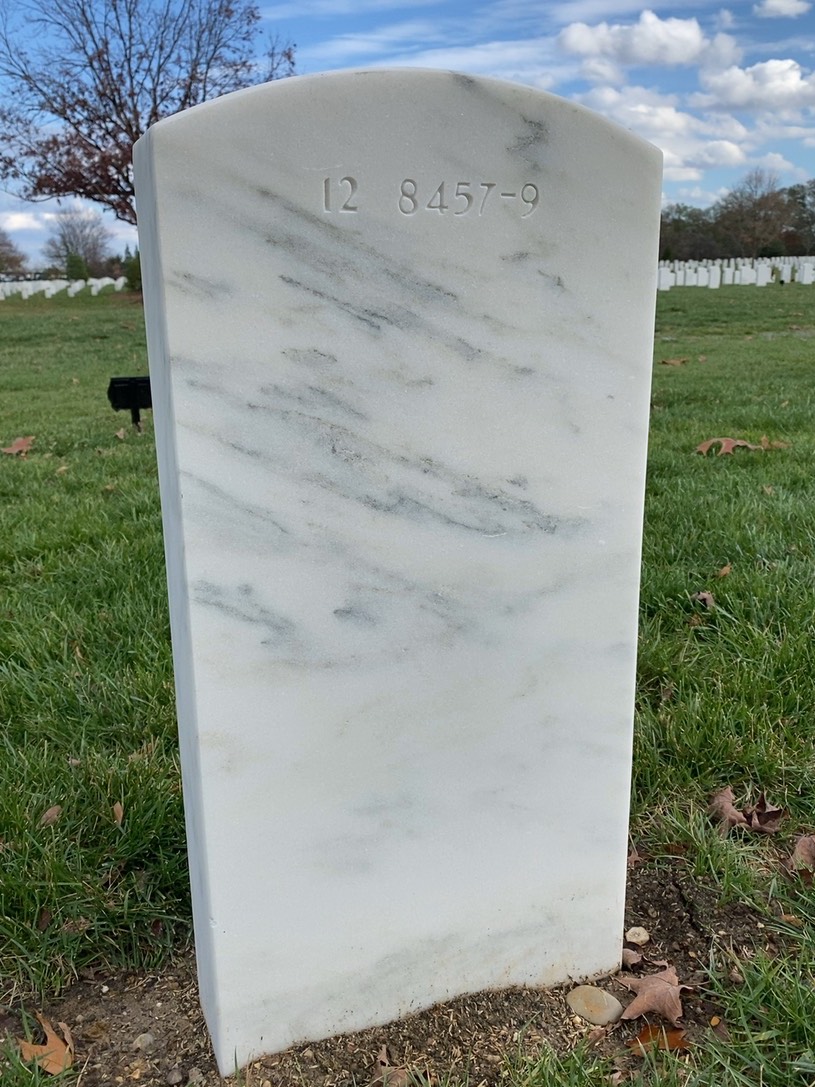 Back of headstone — Charles P Flanigan