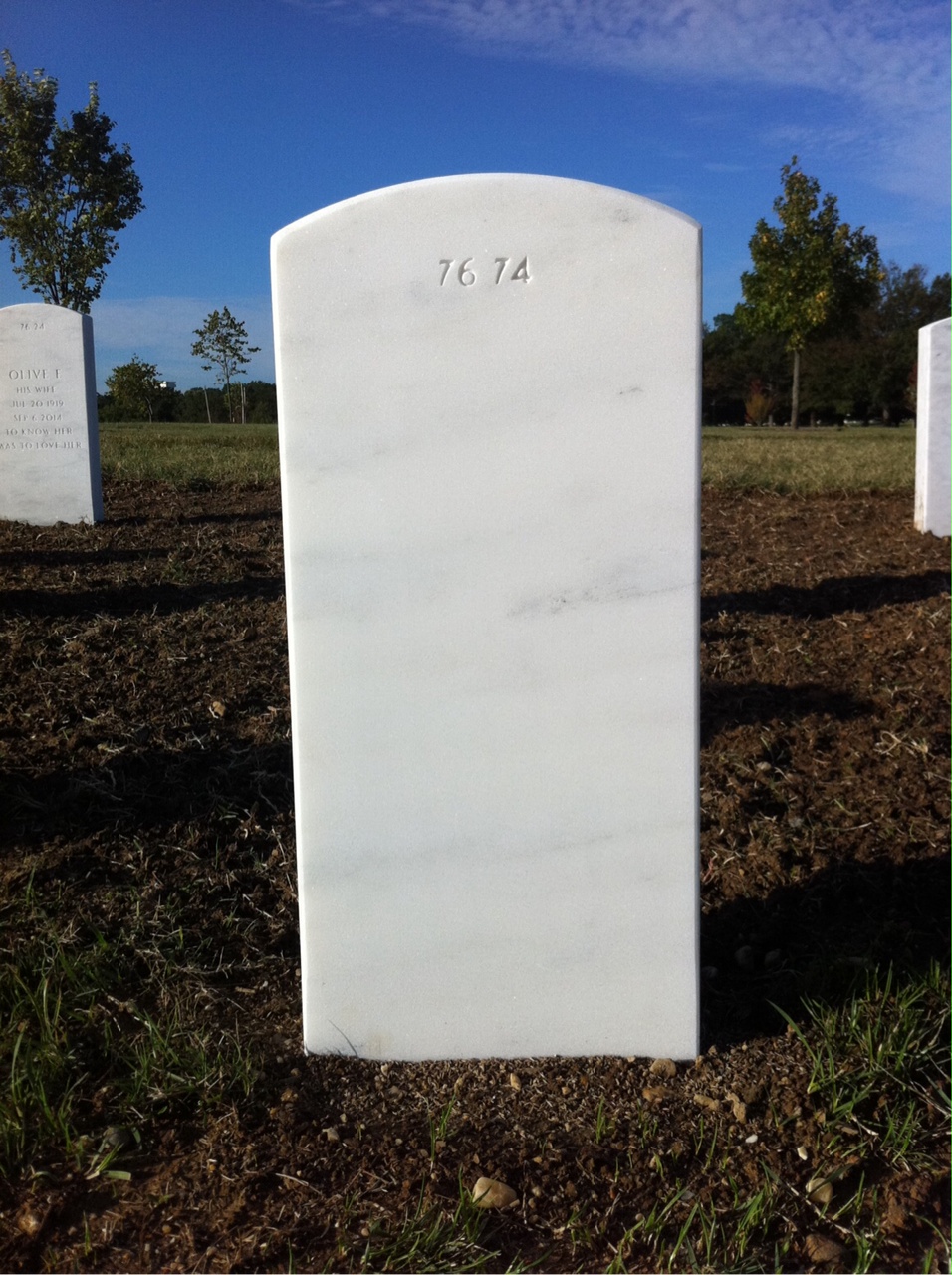 Back of headstone — Alexander Motruk