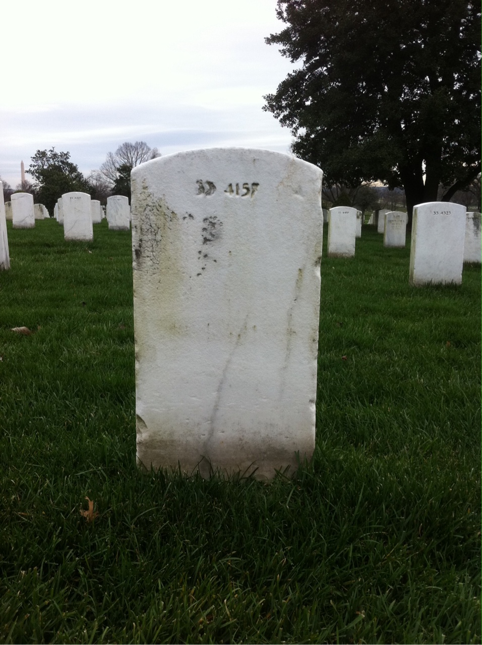 Back of headstone — Margaret Baldwin