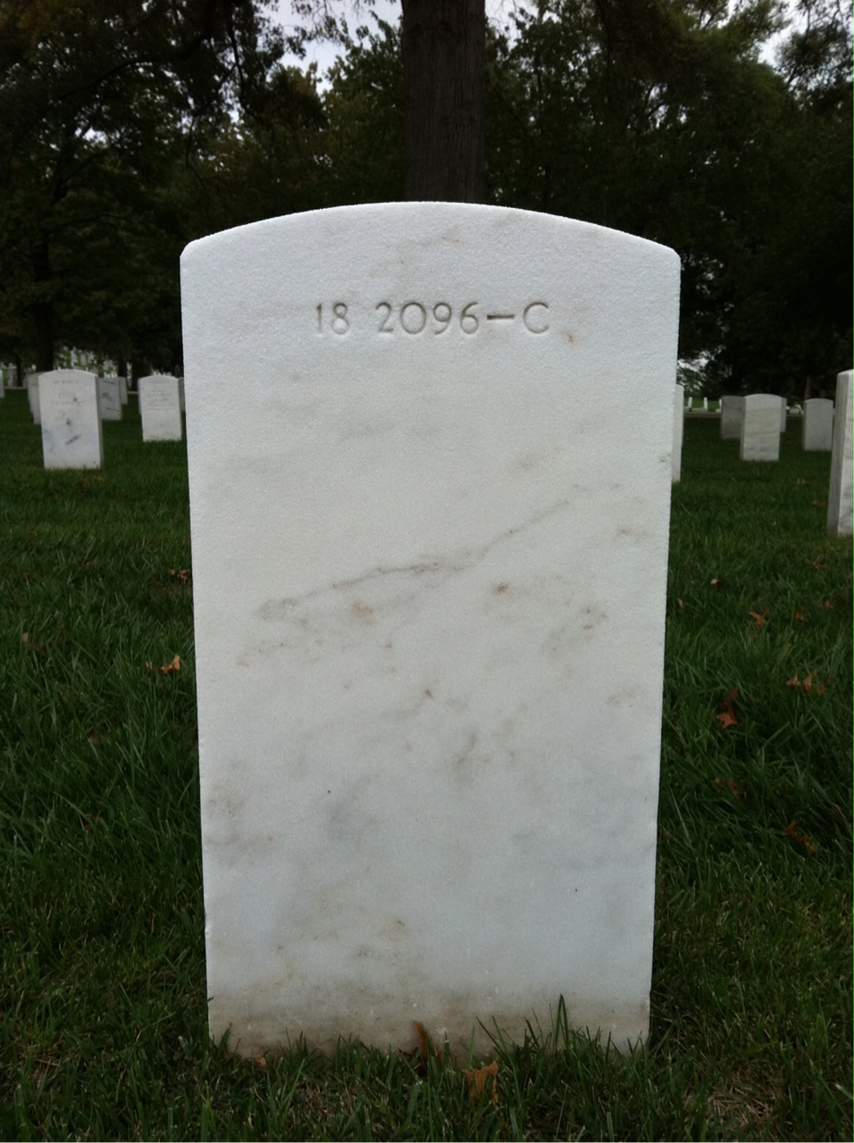 Back of headstone — Emmie Baker
