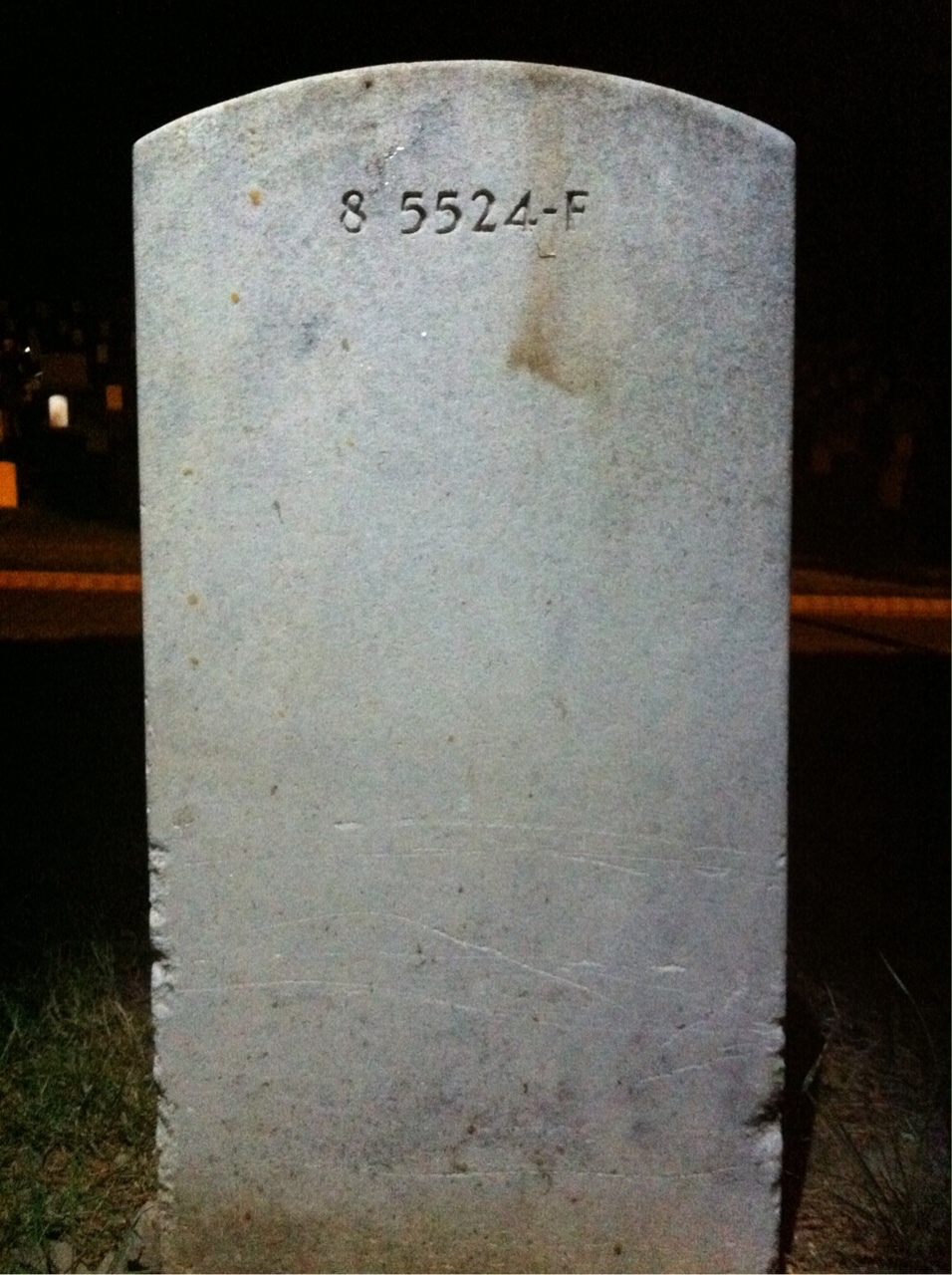 Back of headstone — Harold Biesemeier