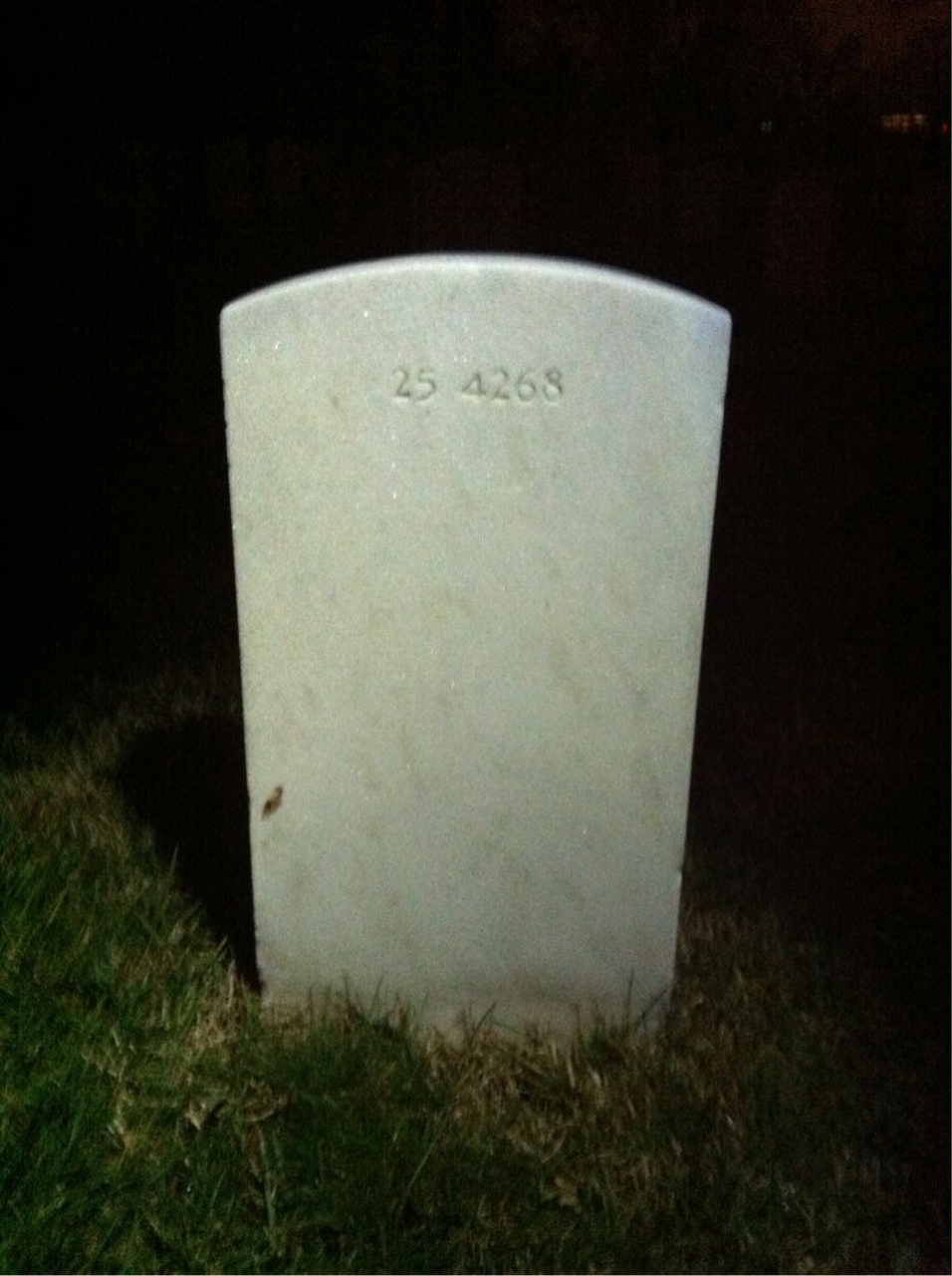 Back of headstone — Raymond Murphy