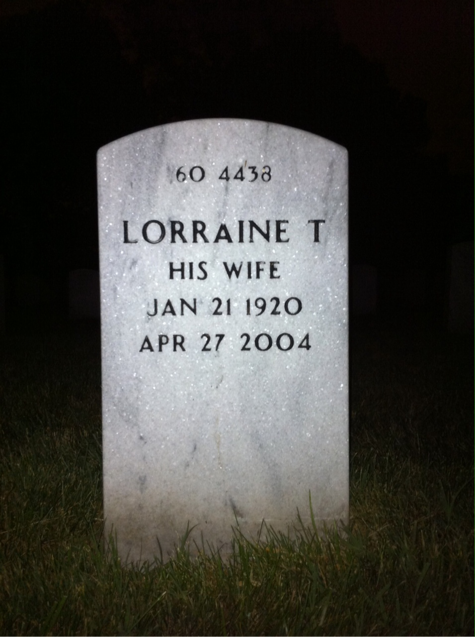 Back of headstone — Harry Proctor