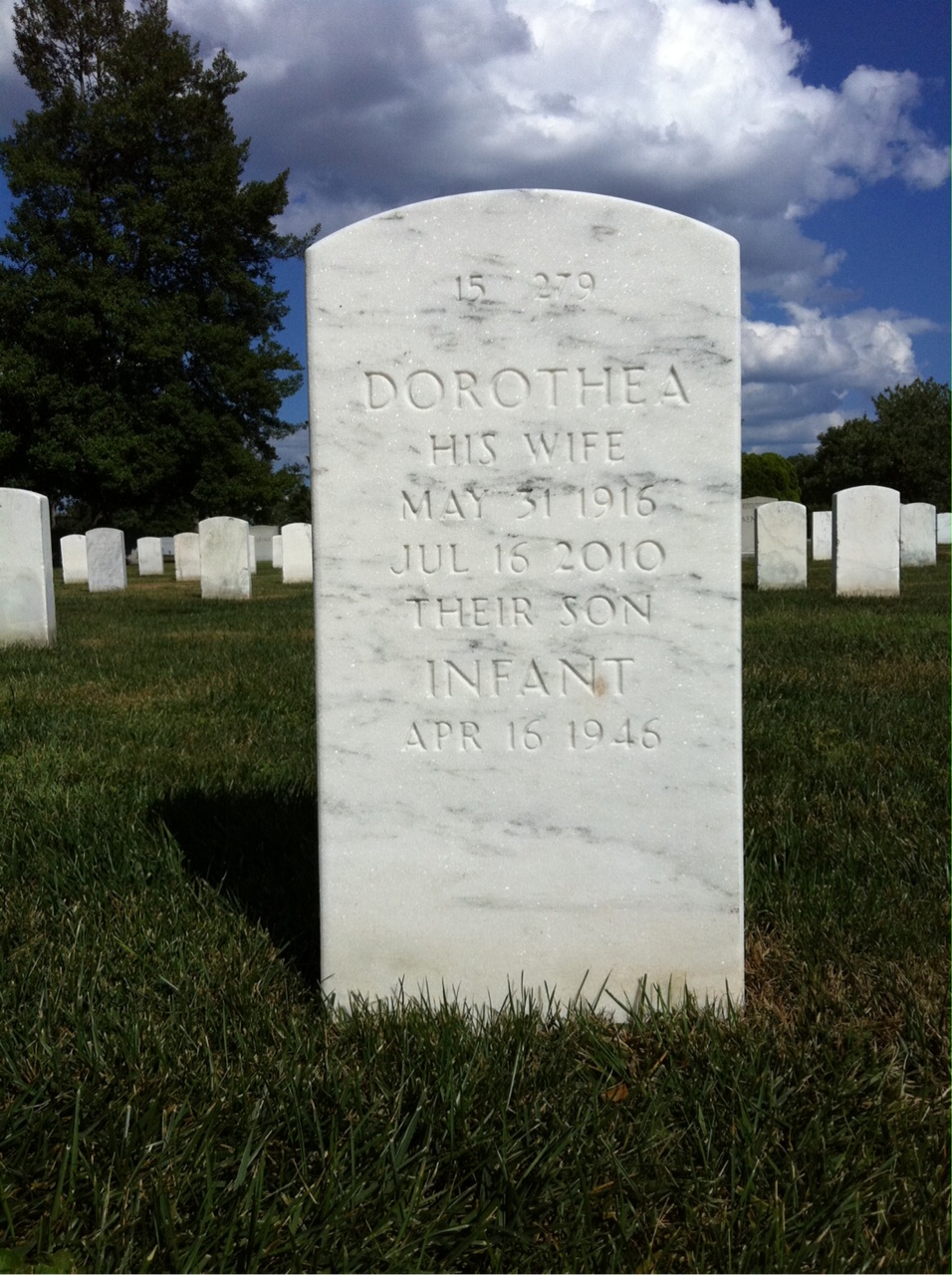 Back of headstone — John Ross