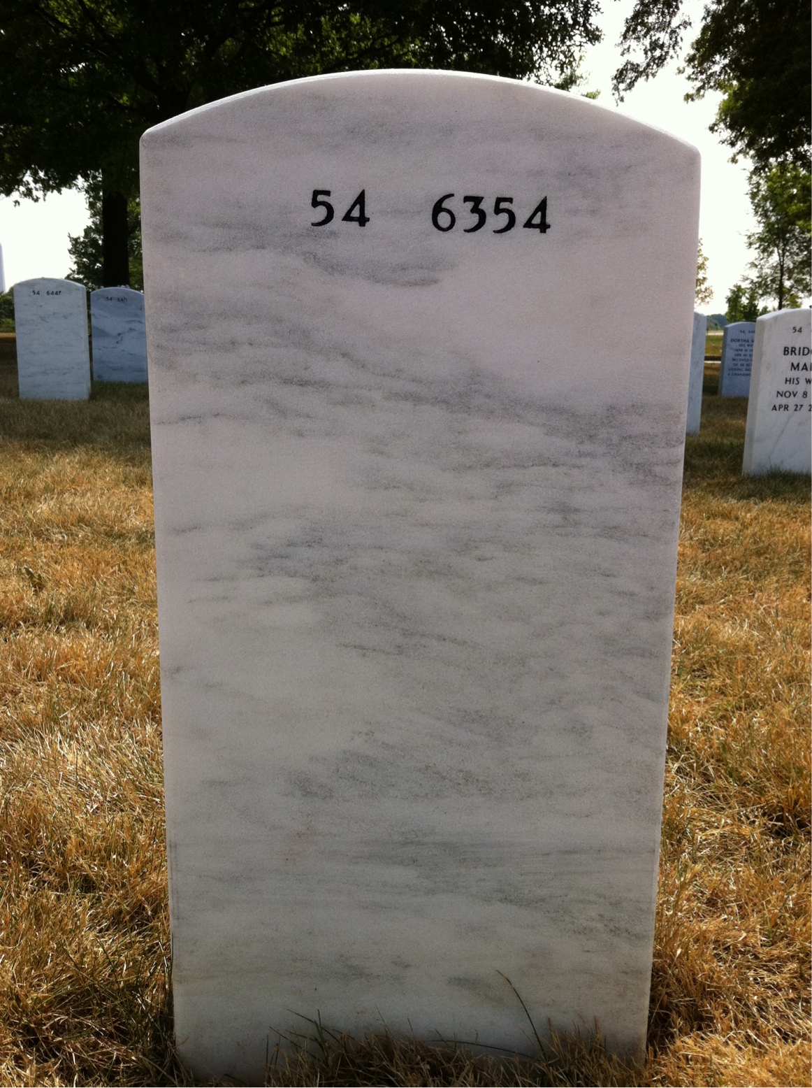 Back of headstone — Henry Lynn