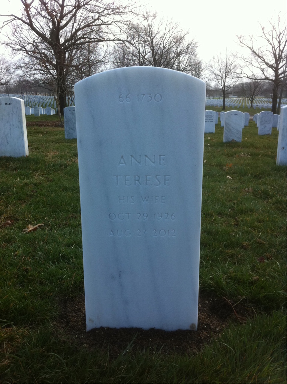 Back of headstone — James Carmody