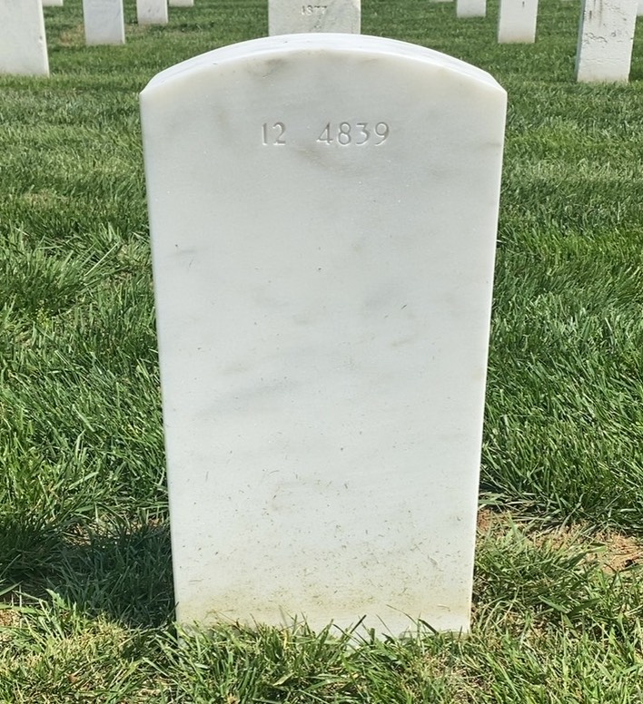Back of headstone — Howard Ables