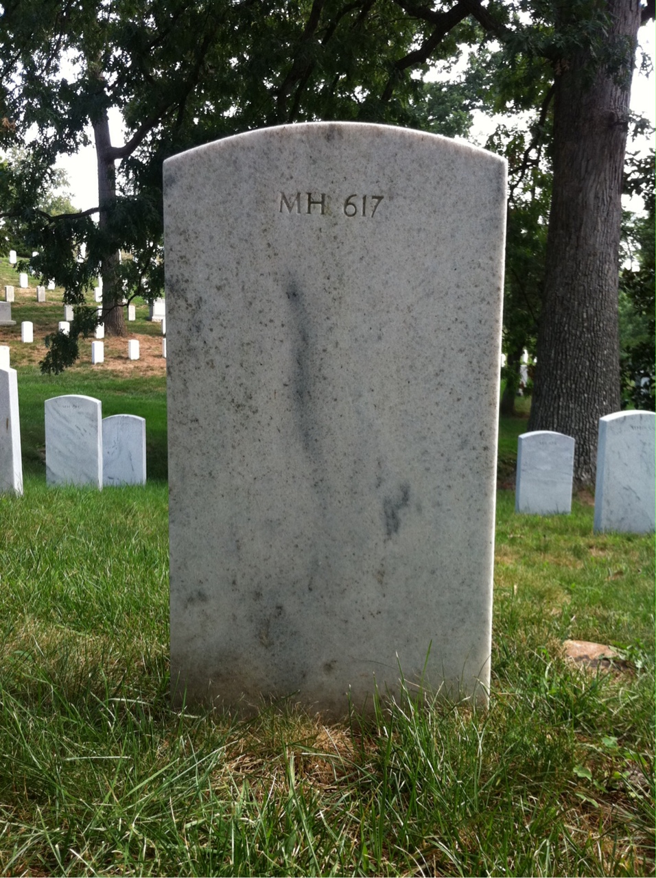 Back of headstone — Harold Amster