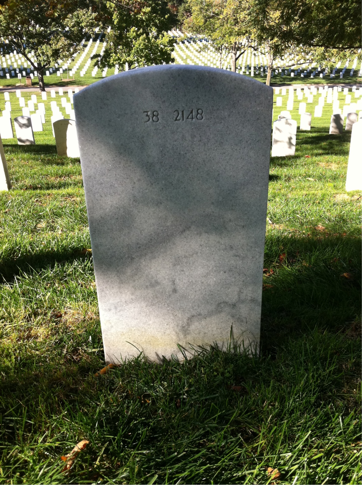Back of headstone — Corinna Anchor