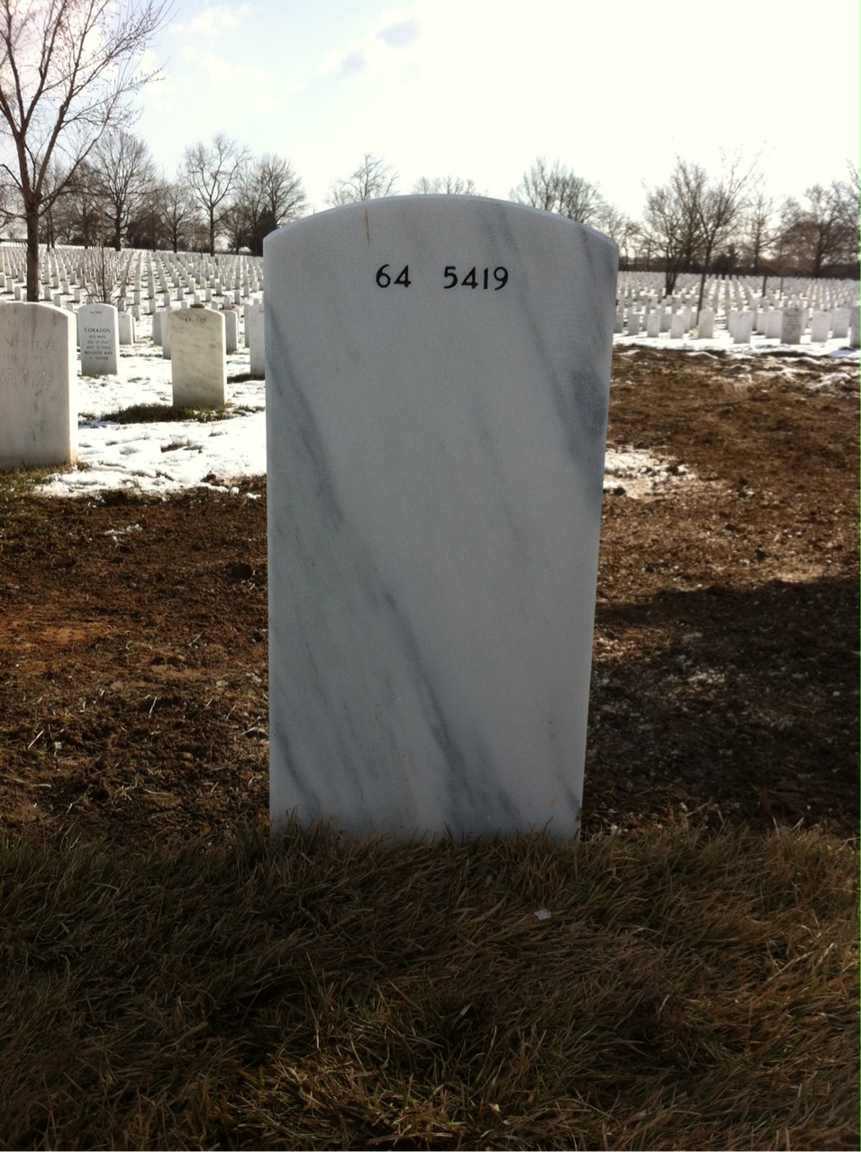 Back of headstone — Steven Ankley