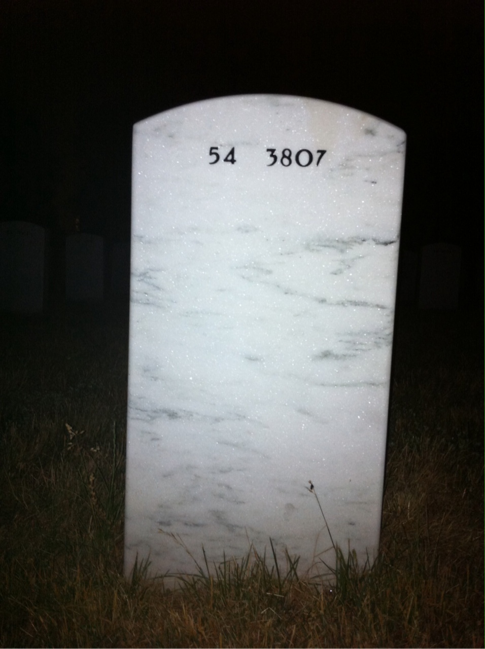Back of headstone — Philip Richardson