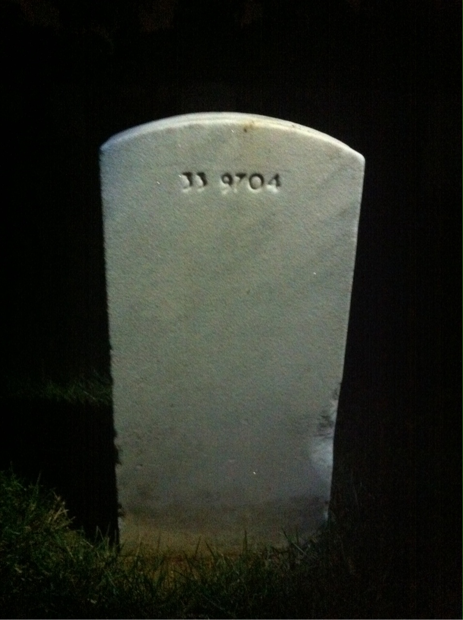 Back of headstone — Guy Ballard